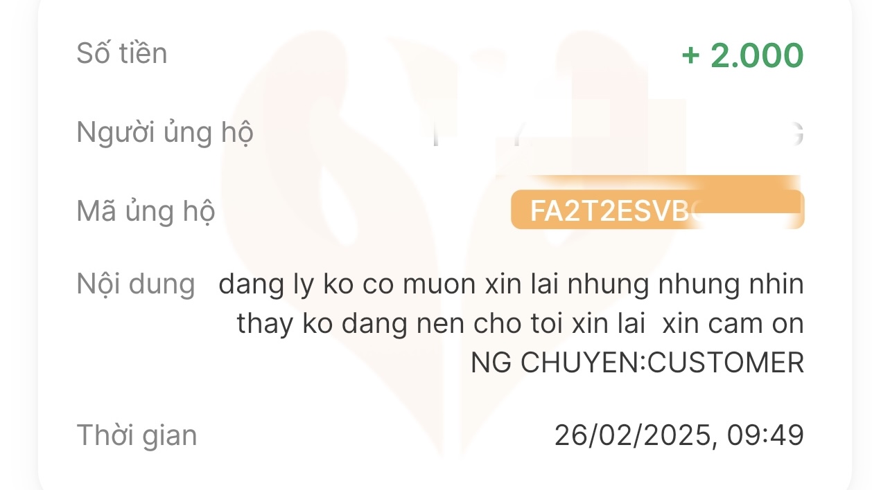 Sau livestream sao kê của TikToker Phạm Thoại, người ủng hộ "xin lại tiền"- Ảnh 1. Sau livestream sao kê của TikToker Phạm Thoại, người ủng hộ "xin lại tiền"- Ảnh 1.