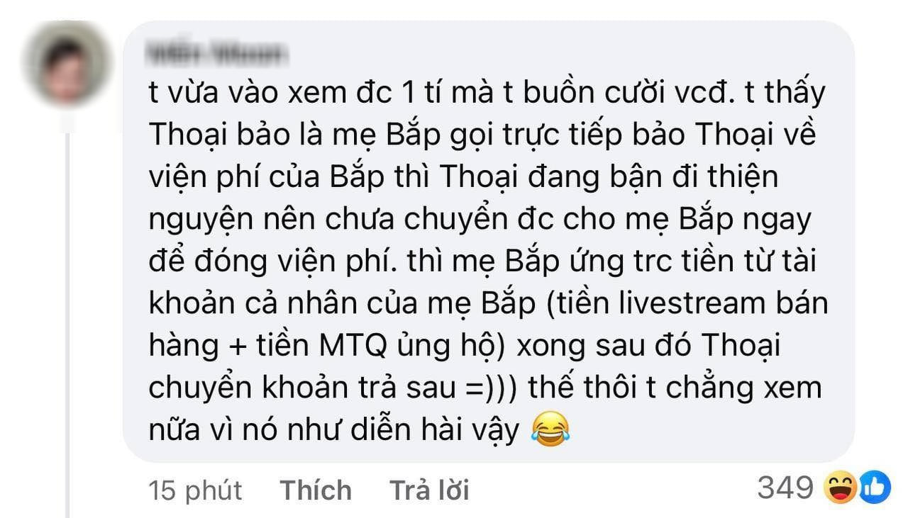 Mẹ b&eacute; Bắp l&ecirc;n tiếng chuyện "ứng trước tiền c&aacute; nh&acirc;n đ&oacute;ng viện ph&iacute; cho con rồi Phạm Thoại chuyển lại sau" - Ảnh 1.