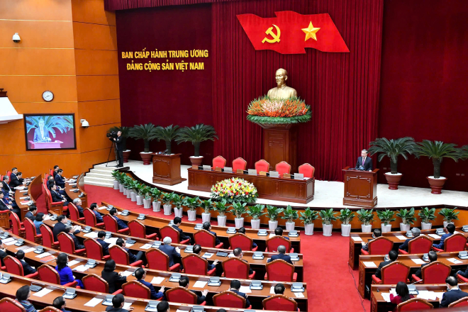 Tinh gọn bộ máy: Đổi mới phương thức lãnh đạo của Đảng - Ảnh 1.