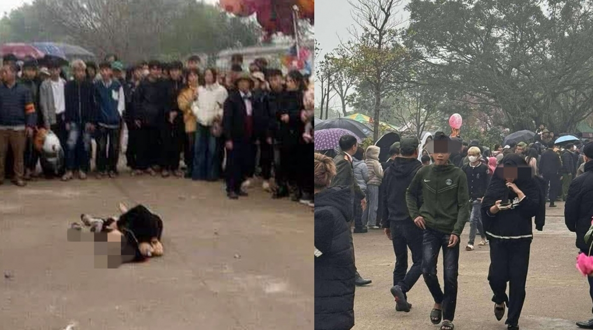 Bắt giữ kẻ dùng dao đâm trọng thương tại lễ hội chùa Đậu - Ảnh 1.