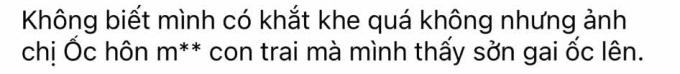 H&agrave;nh động của Ốc Thanh V&acirc;n với con trai g&acirc;y tranh c&atilde;i - Ảnh 1.