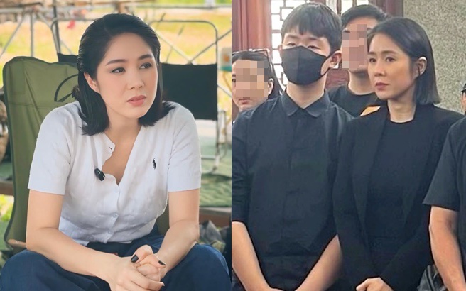 Nữ nghệ sĩ bần thần, vừa đi vừa khóc nức nở sau lễ hoả táng của diễn viên Quý Bình - Ảnh 1.