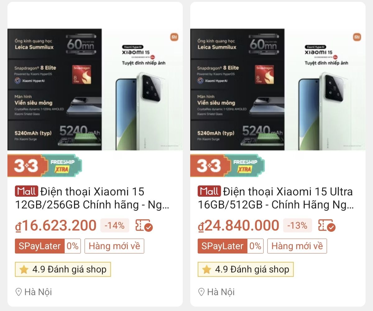 Bán Xiaomi 15 Ultra giá rẻ nhất thế giới, Xiaomi Việt Nam vừa hạ đo ván hàng xách tay nội địa Trung Quốc- Ảnh 5.