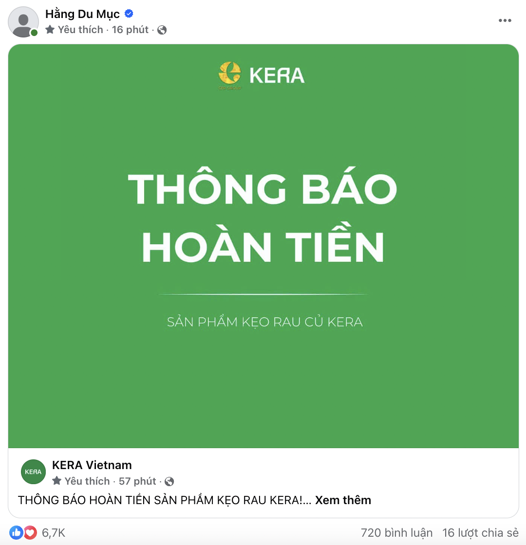 Kẹo rau KERA truy soát 100.000 hộp kẹo, hoàn tiền- Ảnh 4.