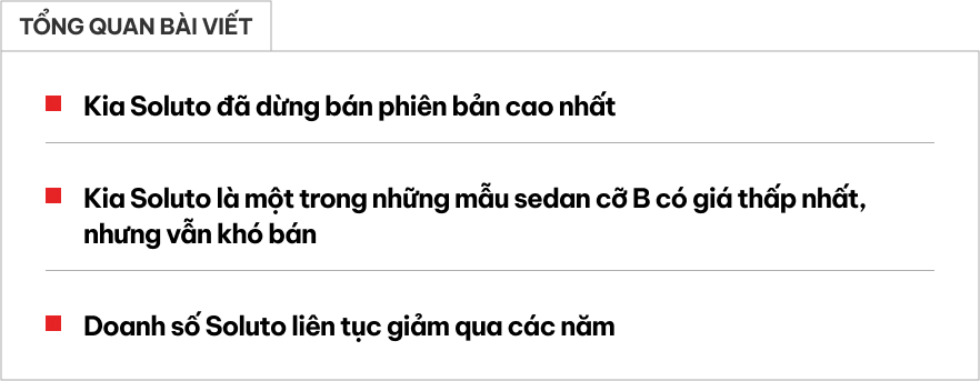 Kia Soluto bỏ bớt phiên bản, giá thực tế bản 'cao nhất' ở đại lý xuống ngang Morning- Ảnh 1.