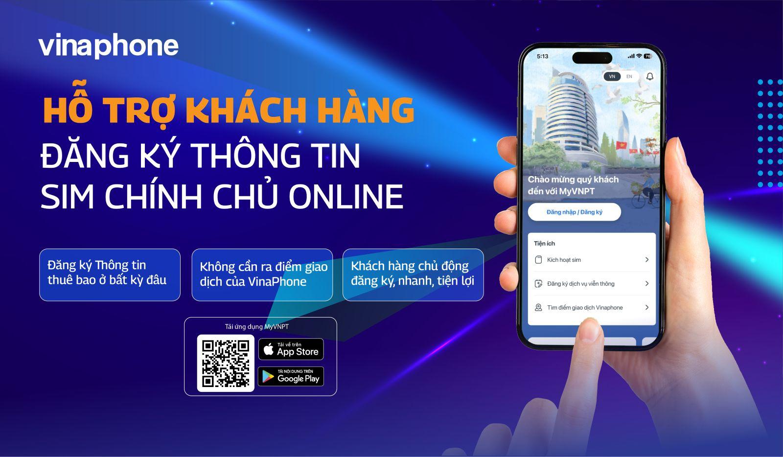 Không cần ra cửa hàng – Đăng ký thông tin thuê bao VinaPhone online cực dễ!