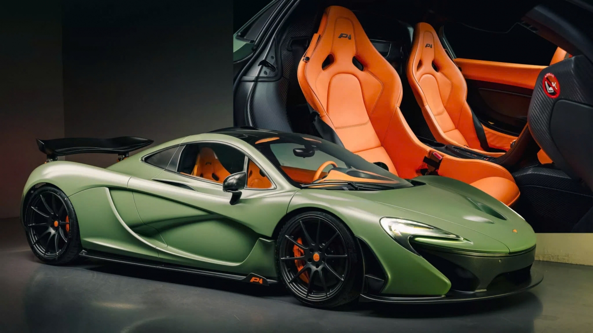 Bán đấu giá chiếc McLaren P1 duy nhất trên thế giới màu xanh lá cây Satin Camo - Ảnh 1.