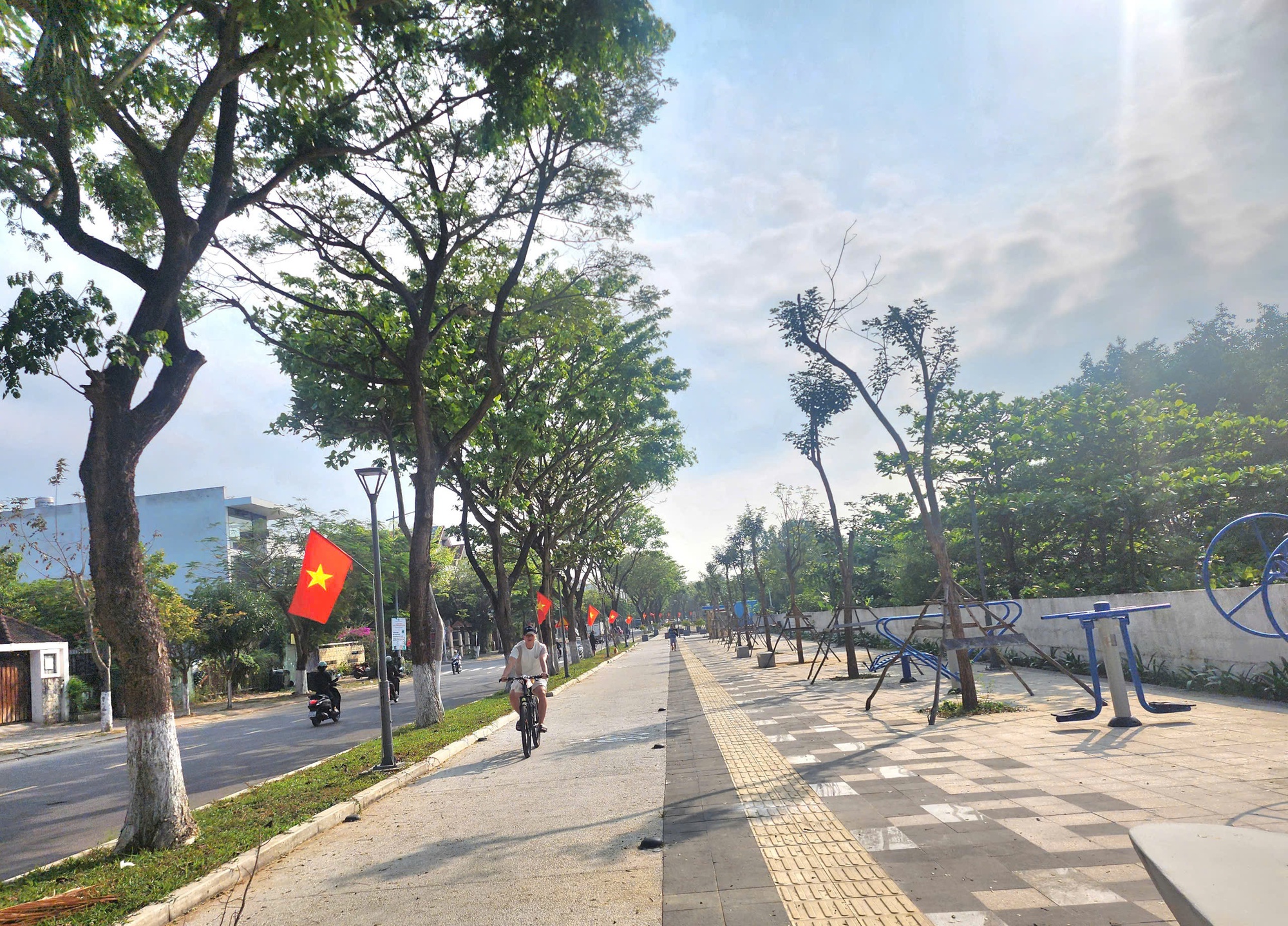 Bờ s&ocirc;ng Thăng Long "mặc &aacute;o mới", tạo điểm nhấn cho đ&ocirc; thị Đ&agrave; Nẵng- Ảnh 3.