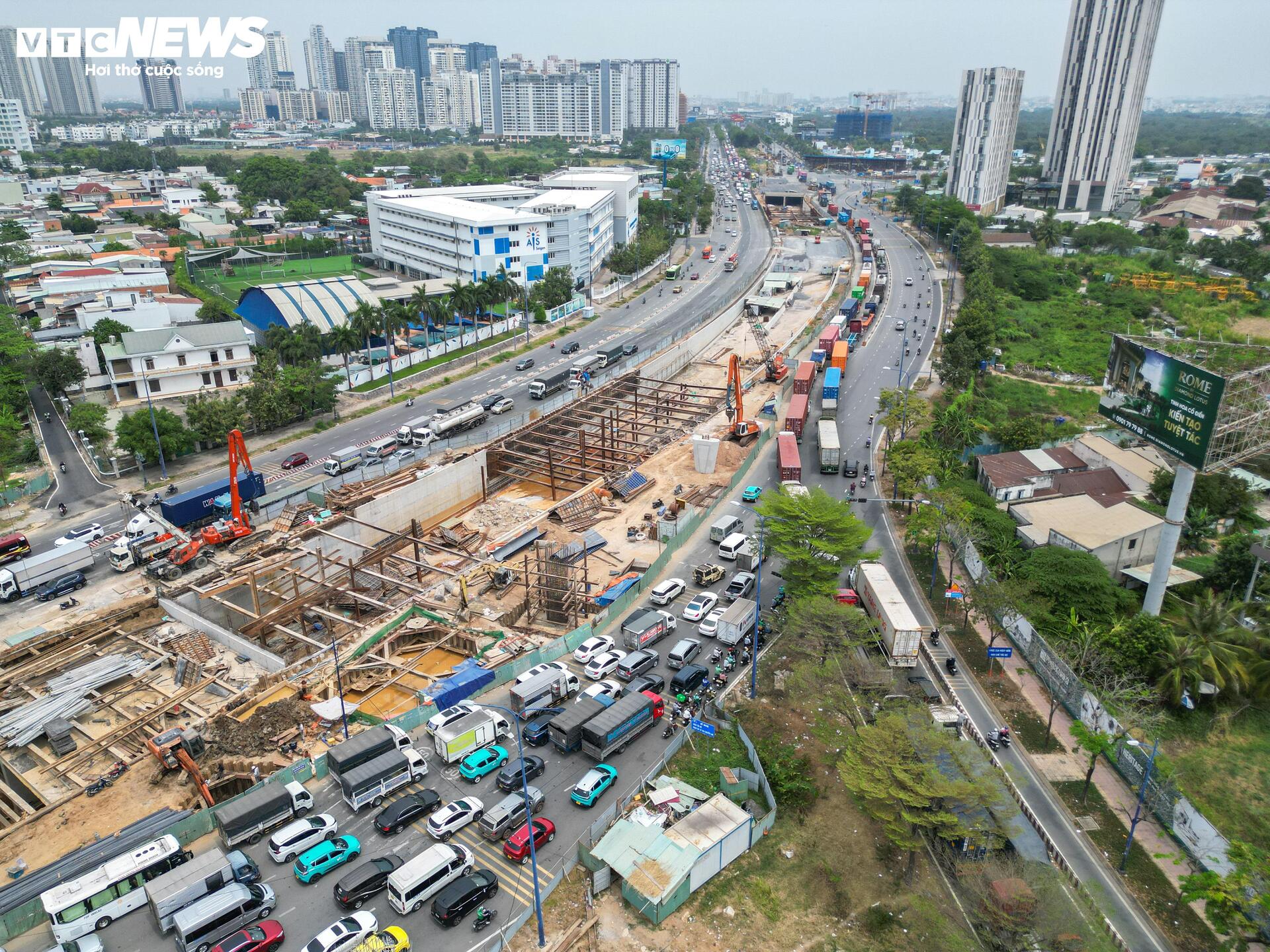 Diện mạo hầm chui An Phú sắp thông xe , giảm ùn tắc cao tốc Long Thành - Ảnh 3.