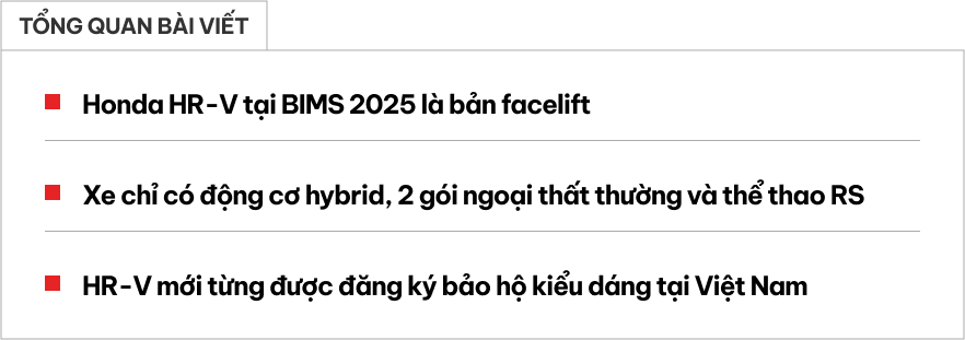 Đây là Honda HR-V 2025 dễ về Việt Nam: Thiết kế mới, đèn hậu kiểu Porsche, ăn xăng chưa bằng 2 chiếc Lead, đấu Yaris Cross- Ảnh 1.