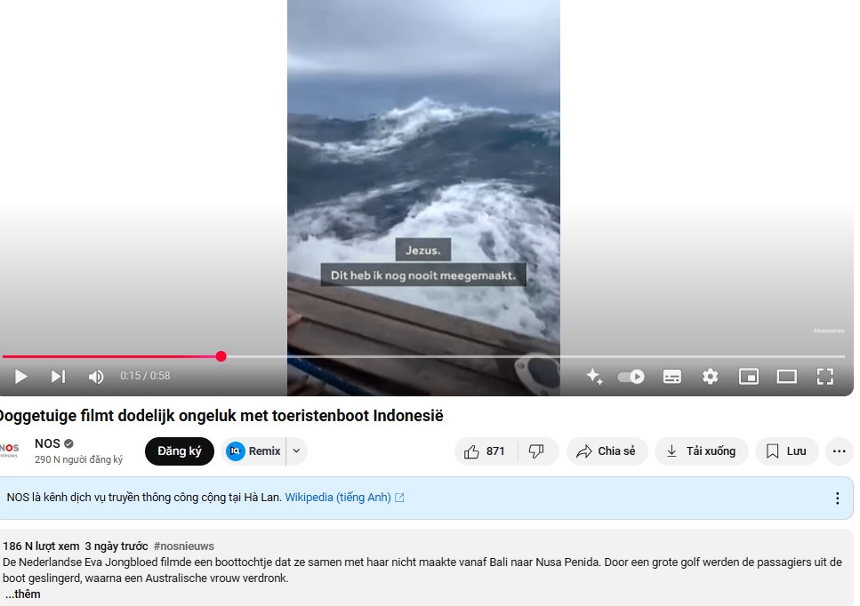 186.000 người rùng mình theo dõi cảnh nhóm du khách vùng vẫy tuyệt vọng khi rơi vào cảnh này trên biển- Ảnh 2.