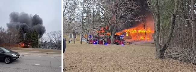 Mỹ: Máy bay lao xuống khu dân cư, quả cầu lửa lớn bốc lên dữ dội - Ảnh 2.