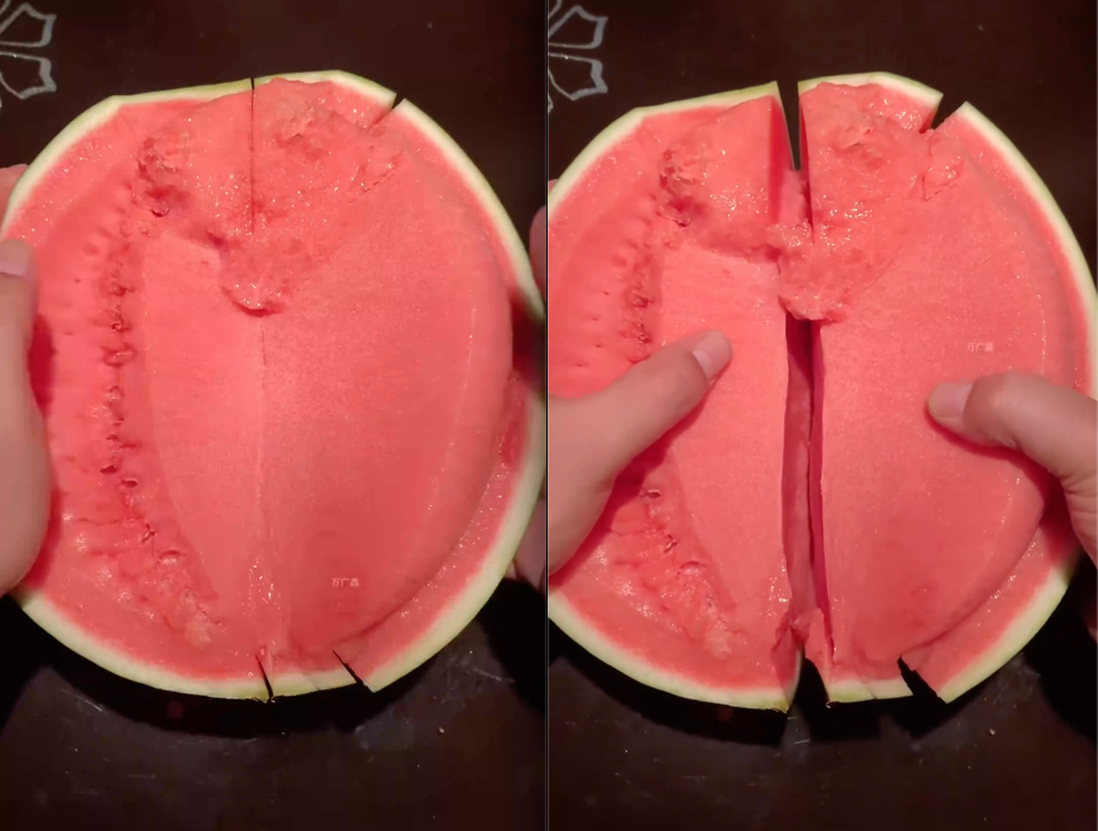 H&igrave;nh ảnh quả dưa hấu c&oacute; phần ruột qu&aacute; ho&agrave;n hảo khiến nhiều người nhất quyết kh&ocirc;ng tin n&oacute; thật sự tồn tại- Ảnh 1.