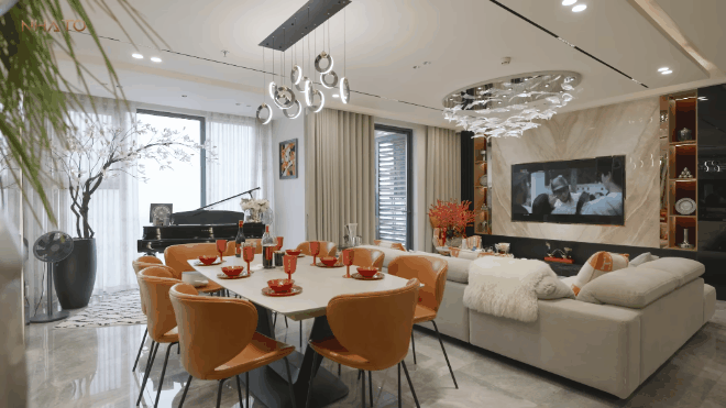 Căn hộ 300m2 của cô giáo trường Ams ở Hà Nội: Tâm huyết từng góc, đề cao phong thủy - Ảnh 3.