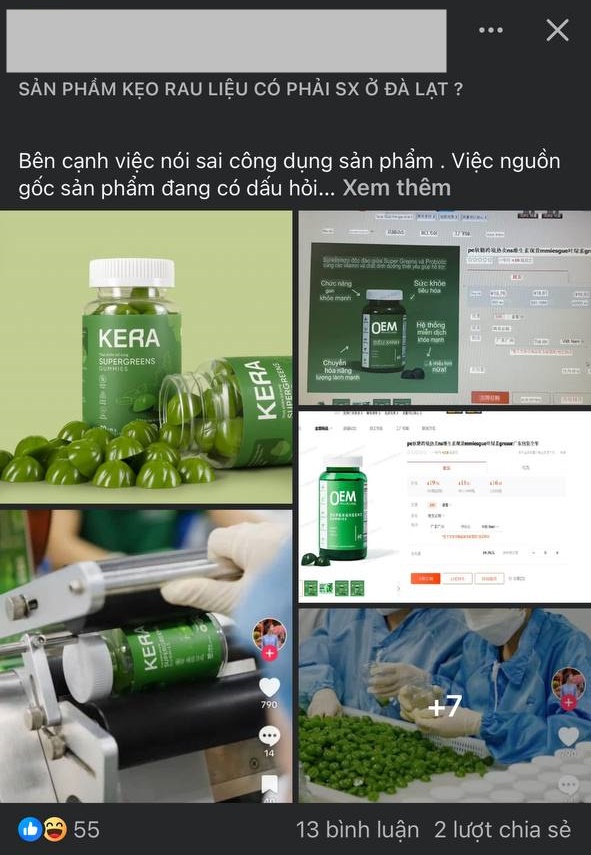 Kẹo rau KERA l&ecirc;n tiếng cực căng khi bị "tố" đạo nh&aacute;i sản phẩm Trung Quốc - Ảnh 3.