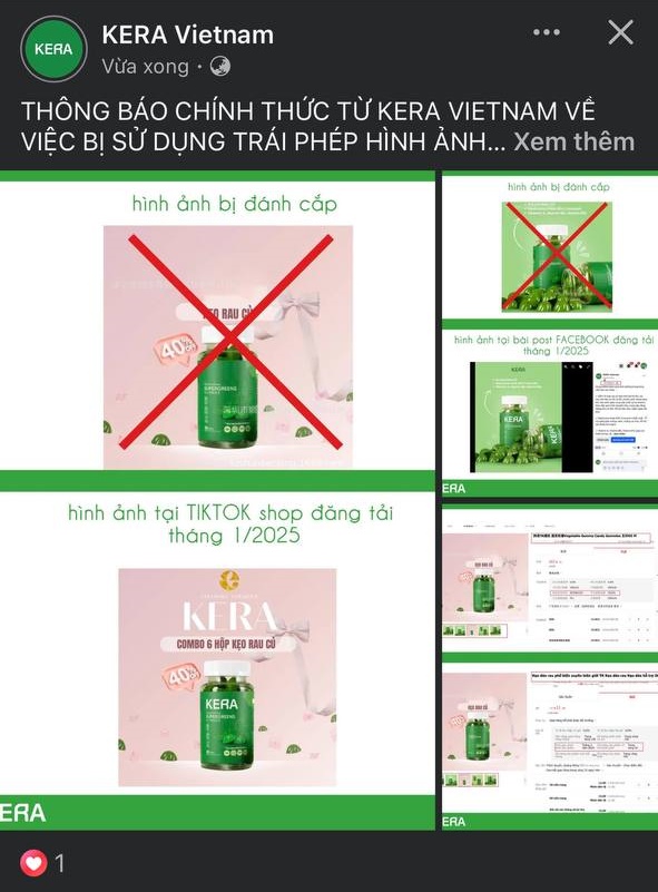 Kẹo rau KERA l&ecirc;n tiếng cực căng khi bị "tố" đạo nh&aacute;i sản phẩm Trung Quốc - Ảnh 1.