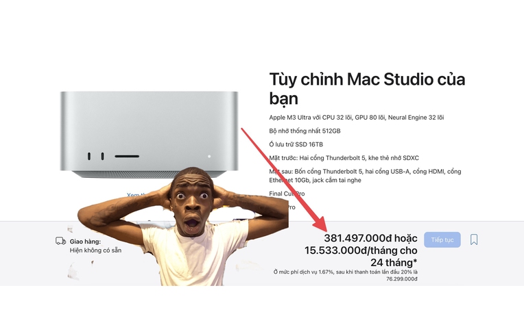 Khám phá Mac Studio M3 Ultra max option Đắt hơn VinFast VF3 - Ảnh 1.