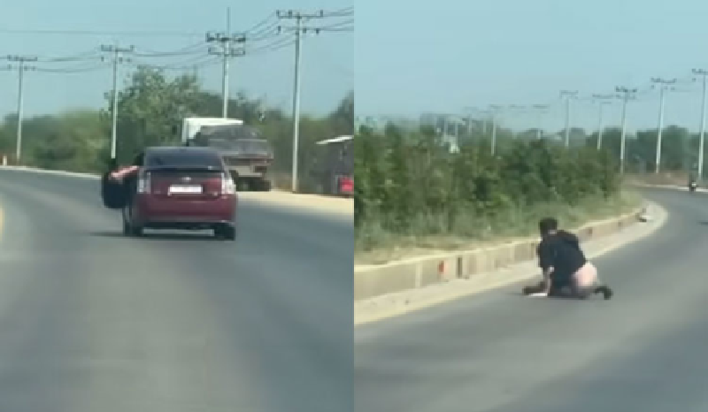Khoảnh khắc th&oacute;t tim: Nạn nh&acirc;n bị lừa bắt c&oacute;c sang Campuchia nhảy xuống xe đang chạy giữa đường cao tốc để tho&aacute;t th&acirc;n bằng mọi gi&aacute;- Ảnh 2.