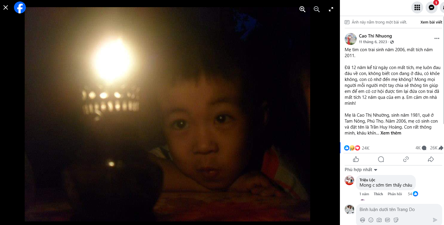 Con trai mất tích 14 năm: Nỗi đau không nguôi của người mẹ Phú Thọ - Ảnh 1.