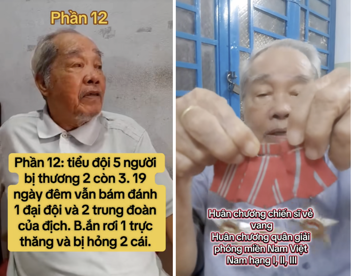 Cựu chiến binh Đo&agrave;n Trọng Tước g&acirc;y sốt TikTok với c&acirc;u chuyện kh&aacute;ng chiến - Ảnh 4.