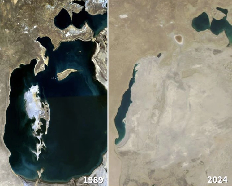 Quá trình hồ nước khổng lồ nằm giữa hai quốc gia trở thành sa mạc trẻ nhất thế giới - Ảnh 2. Quá trình hồ nước khổng lồ nằm giữa hai quốc gia trở thành sa mạc trẻ nhất thế giới - Ảnh 2.