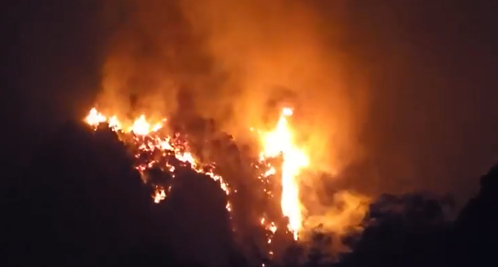 Đang cháy rừng Hà Nam , gió thổi mạnh khiến lửa lan rộng nhanh chóng - Ảnh 1.