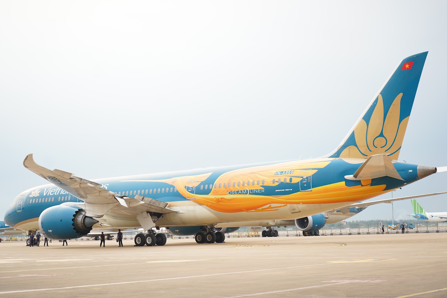 Máy bay Vietnam Airlines rực rỡ diện mạo mới nhân kỷ niệm 30 năm thành lập - Ảnh 5.