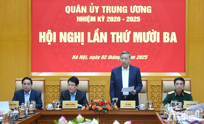 Quân ủy Trung ương xem xét, cho ý kiến vào Đề án về tổ chức quân sự địa phương “tinh, gọn, mạnh”- Ảnh 1.