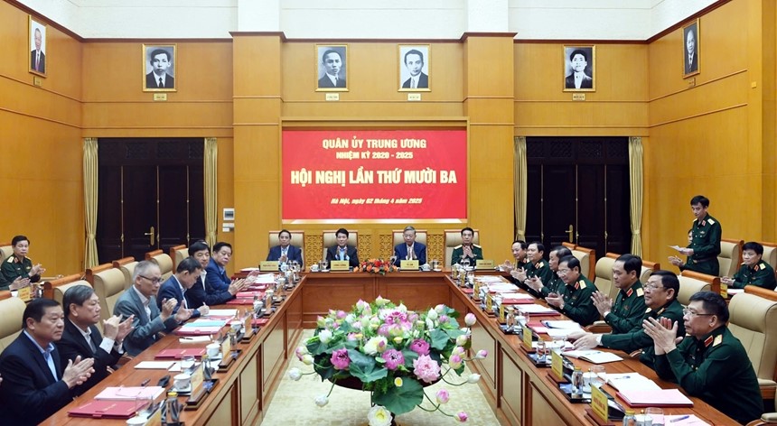 Quân ủy Trung ương xem xét, cho ý kiến vào Đề án về tổ chức quân sự địa phương “tinh, gọn, mạnh”- Ảnh 2.