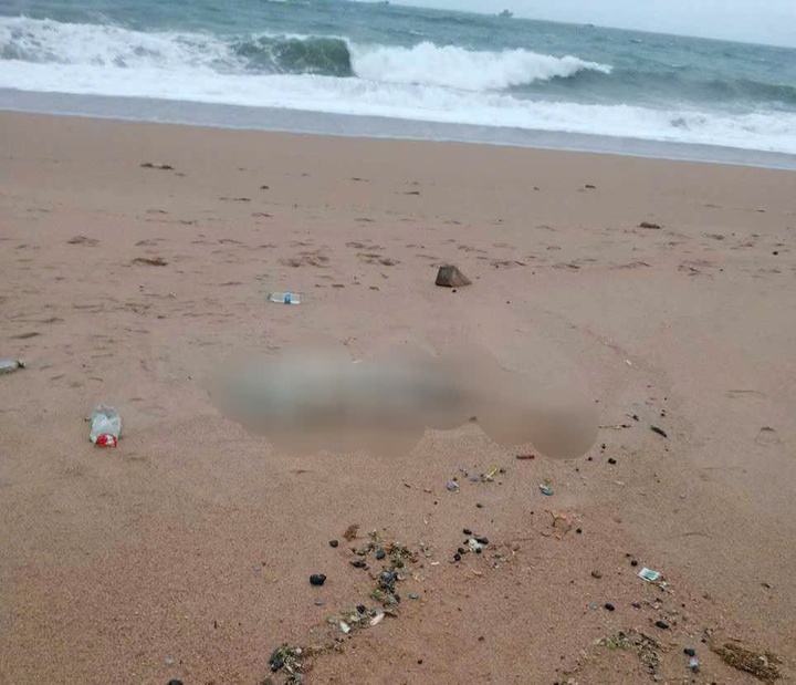 Thi thể nam giới không nguyên vẹn trôi dạt vào bờ biển Phú Yên gây xôn xao - Ảnh 1.