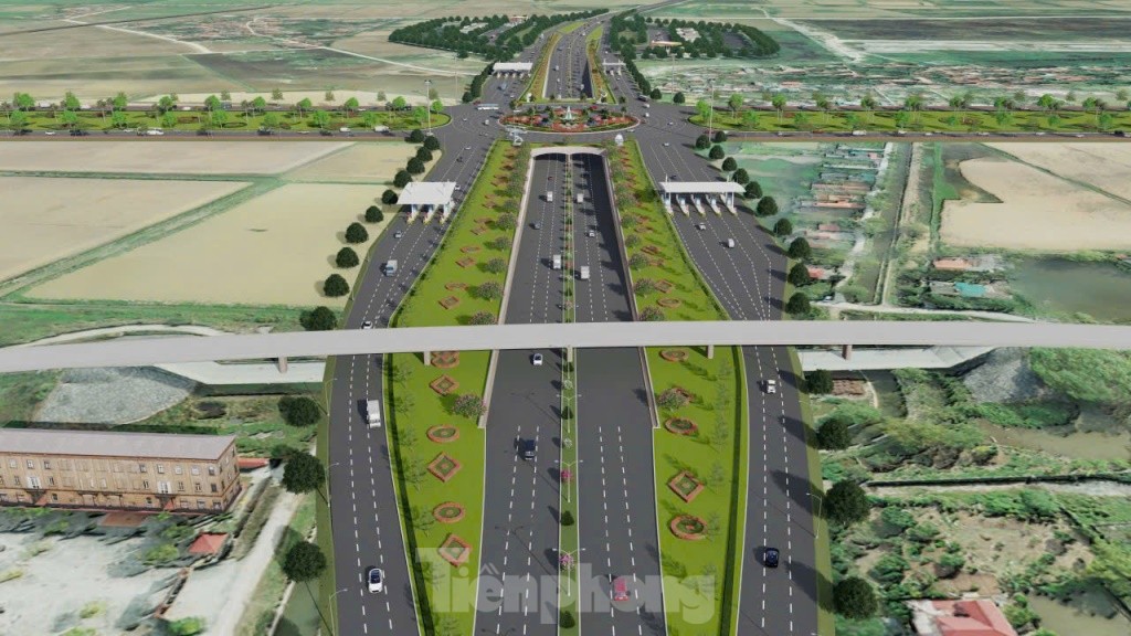 Nút giao 3 tầng kết nối cao tốc Pháp Vân - Ninh Bình với Vành đai 5 tại Hà Nam - Ảnh 2.