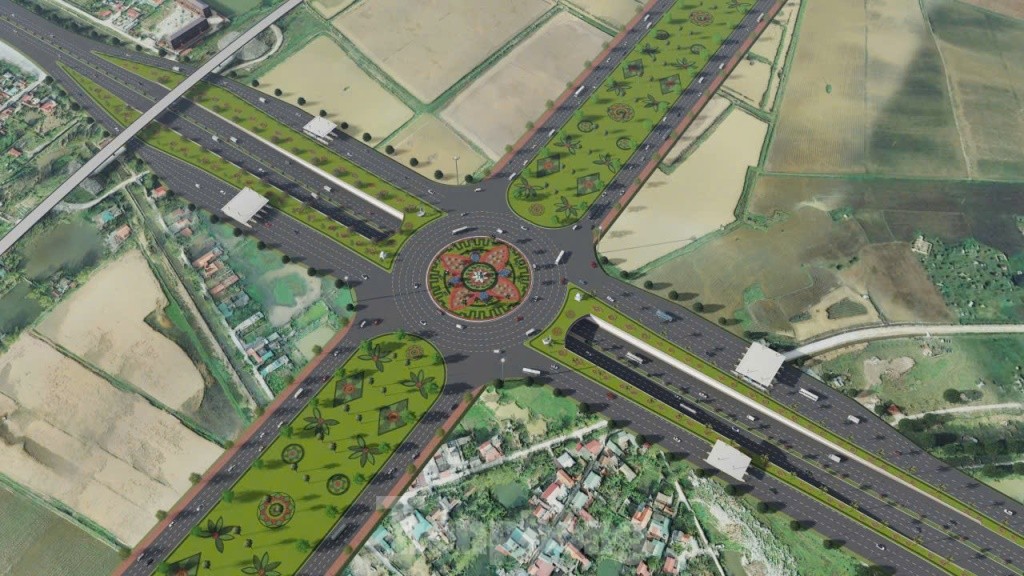 Nút giao 3 tầng kết nối cao tốc Pháp Vân - Ninh Bình với Vành đai 5 tại Hà Nam - Ảnh 3.