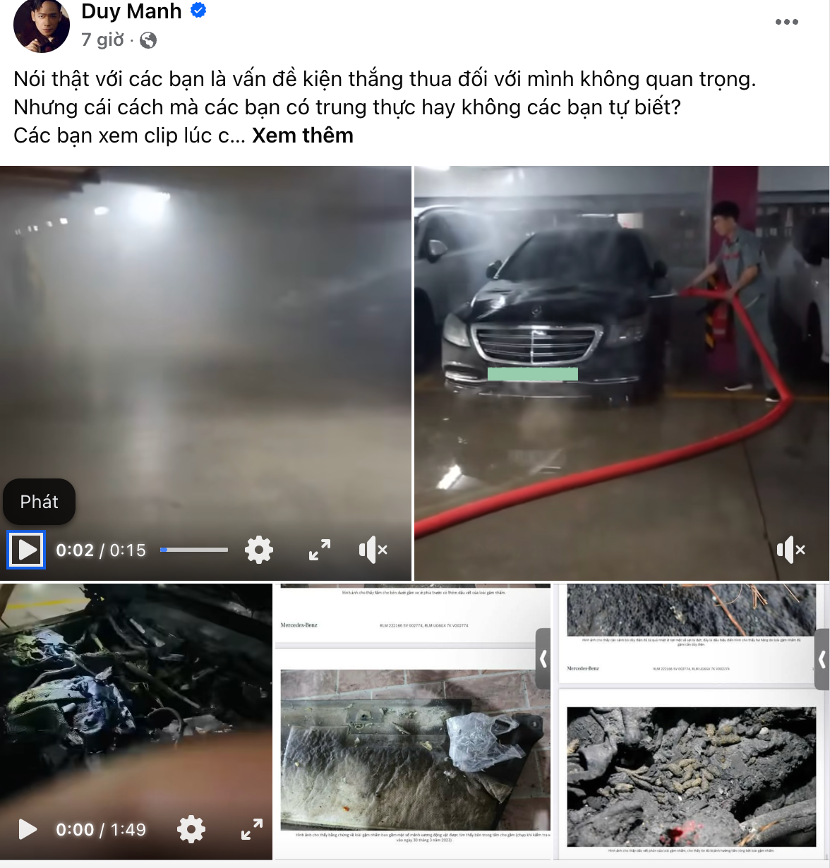 Căng: Duy Mạnh tung loạt clip hiện trường vụ cháy ô tô 5 tỷ đồng, đáp trả 1 thắc mắc của cư dân mạng - Ảnh 1.