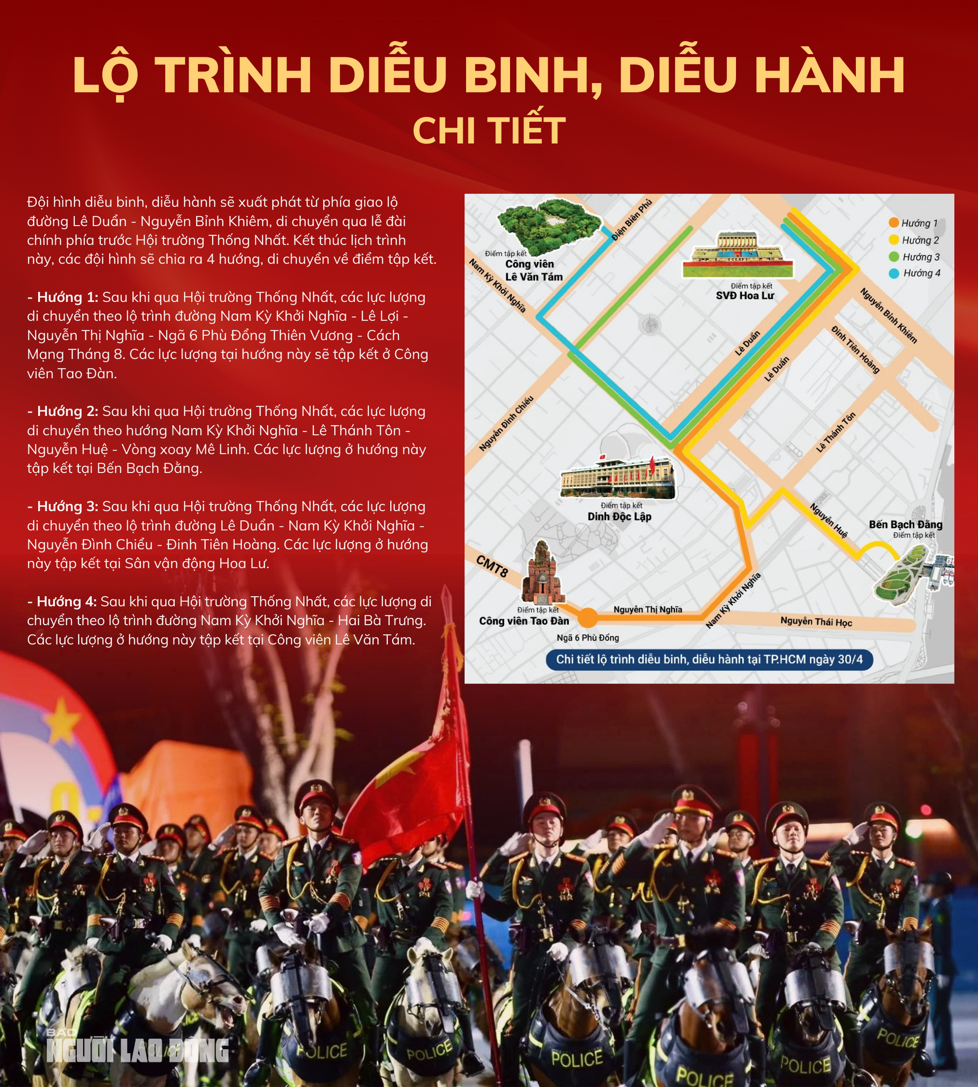 Thông tin cần lưu ý về diễu binh diễu hành trong Đại lễ tại TP HCM từ 25 - 4 đến 30 - 4 - Ảnh 3.