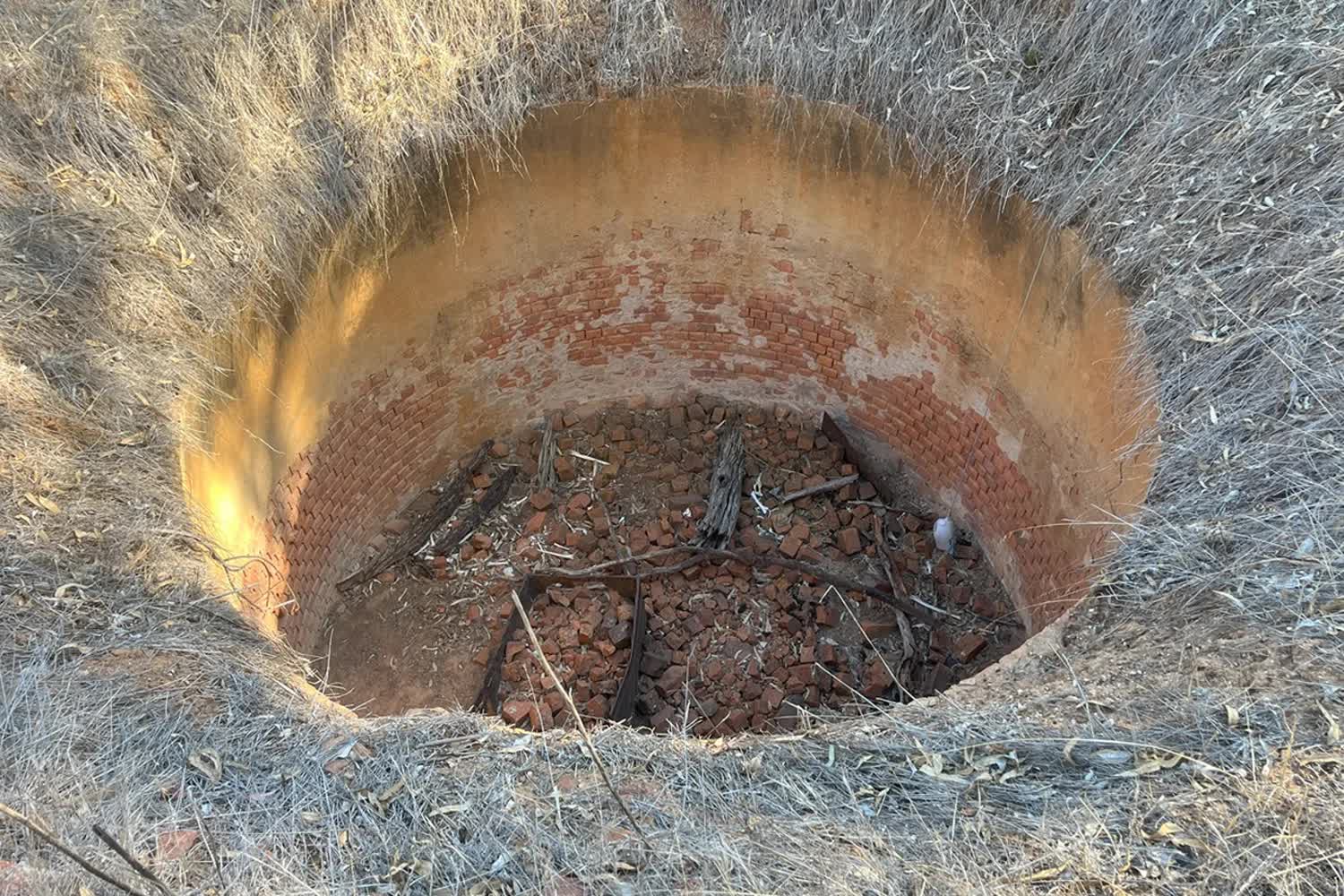 Đang đi bộ, người dân có phát hiện rùng rợn chưa từng thấy dưới giếng sâu- Ảnh 1.