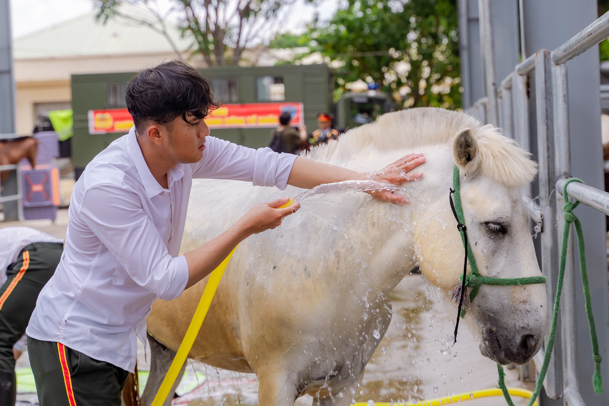 VIDEO: C&acirc;u chuyện về những ch&agrave;ng kỵ binh v&agrave; &ldquo;idol giới trẻ&rdquo; &Uacute;t Ng&aacute;o trước giờ diễu binh, diễu h&agrave;nh - Ảnh 7.