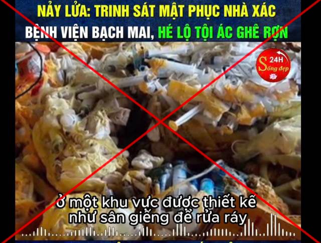 Bệnh viện Bạch Mai lên tiếng vụ bịa đặt về chất thải, yêu cầu điều tra- Ảnh 1.