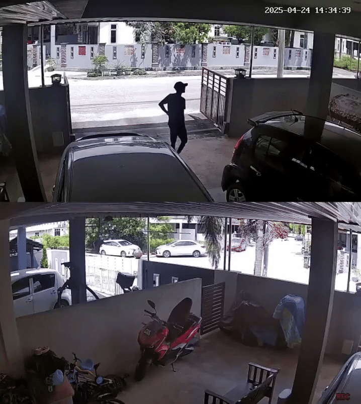 Vừa lái vào nhà thì bị kẻ lạ mặt "xin đểu", người phụ nữ có phản ứng thông minh giúp bản thân an toàn - Ảnh 2.