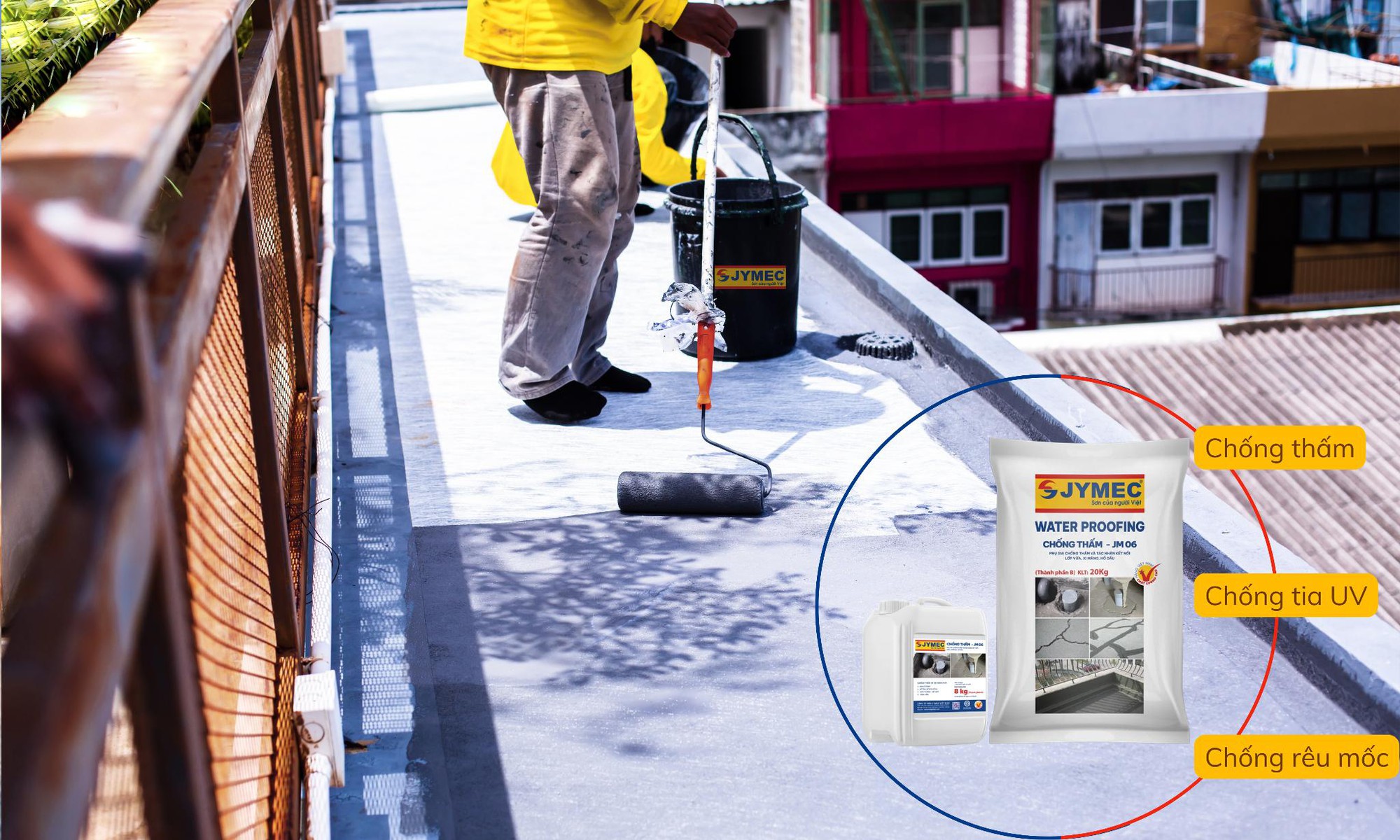 Giải m&atilde; b&iacute; quyết chống thấm bền vững cho nh&agrave; Việt - Cặp đ&ocirc;i ho&agrave;n hảo JYMEC JM06 - Ảnh 1.