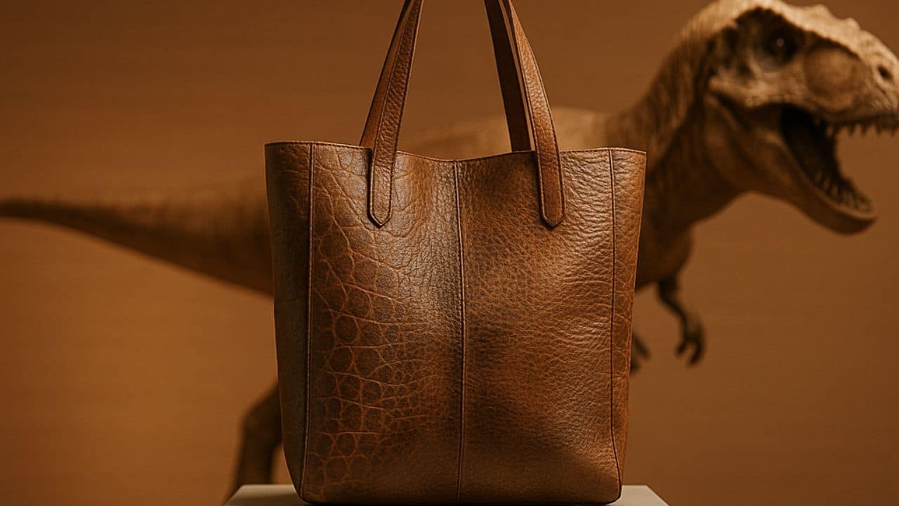 &Yacute; tưởng t&aacute;o bạo: Sản xuất t&uacute;i x&aacute;ch từ da khủng long bạo ch&uacute;a nhờ v&agrave;o DNA c&aacute;ch đ&acirc;y h&agrave;ng triệu năm để bảo vệ m&ocirc;i trường?- Ảnh 2.