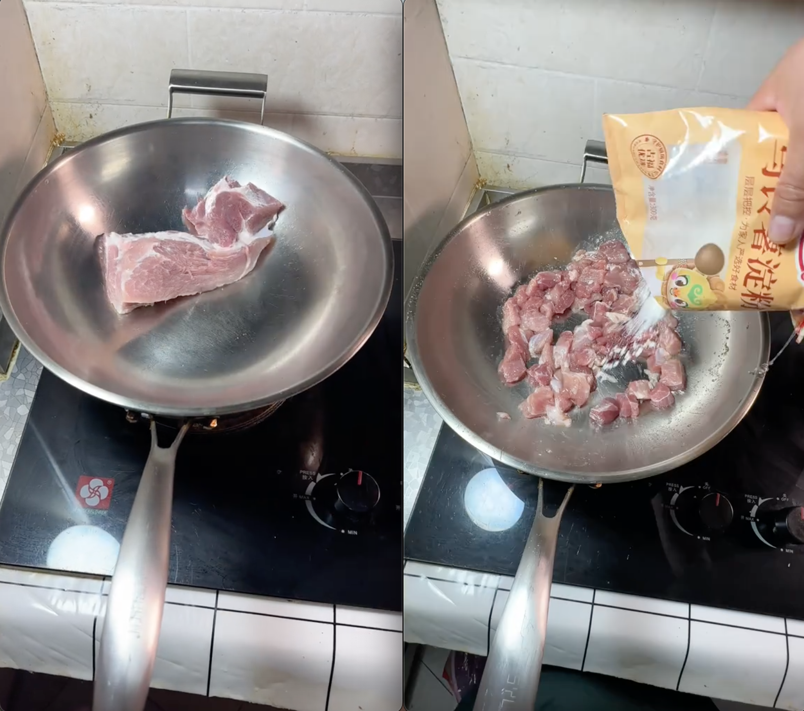 Cô gái không dùng dao vẫn thái thoăn thoắt miếng thịt "bự chảng", netizen không tin vào mắt khi nhìn thứ cô cầm trên tay - Ảnh 1. Cô gái không dùng dao vẫn thái thoăn thoắt miếng thịt "bự chảng", netizen không tin vào mắt khi nhìn thứ cô cầm trên tay - Ảnh 1.