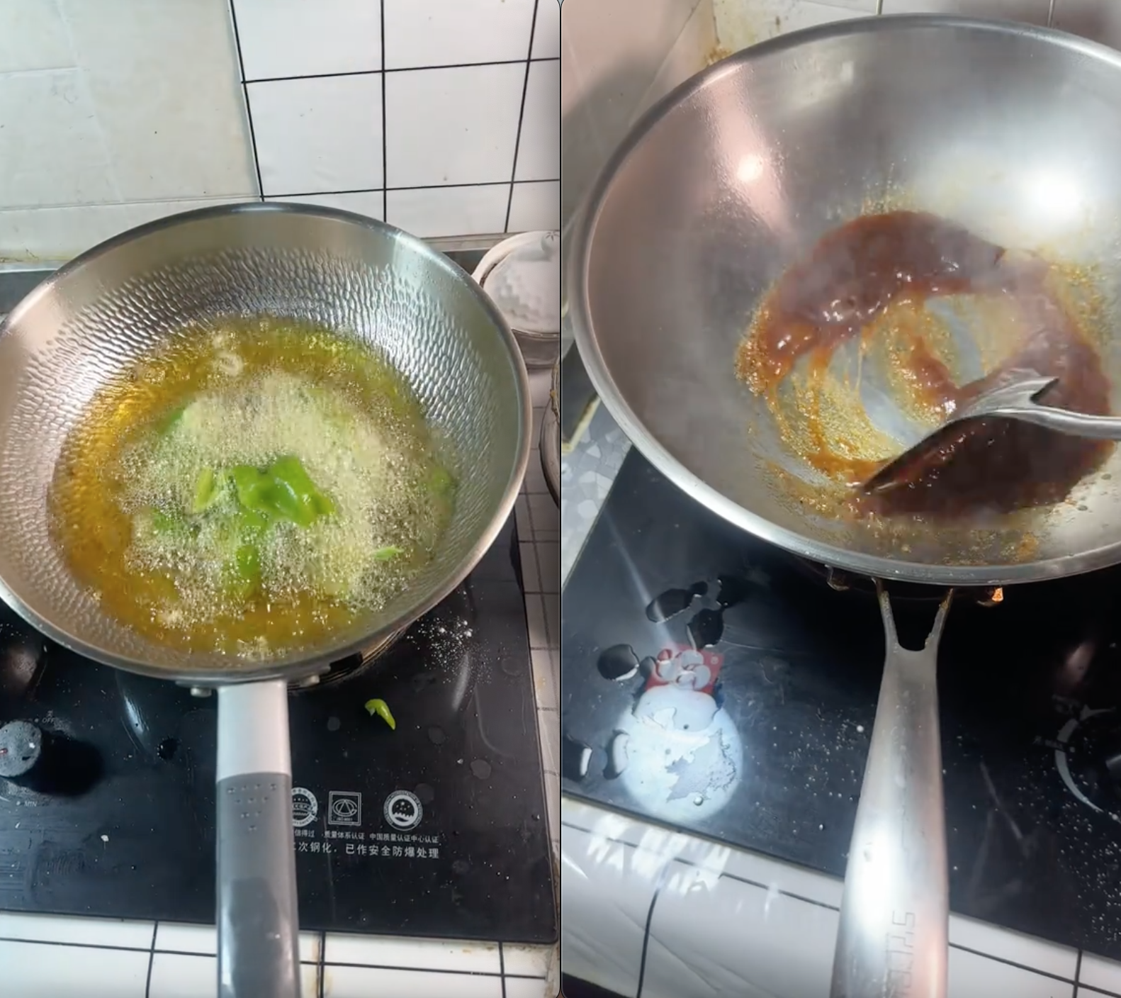 Cô gái không dùng dao vẫn thái thoăn thoắt miếng thịt "bự chảng", netizen không tin vào mắt khi nhìn thứ cô cầm trên tay - Ảnh 4. Cô gái không dùng dao vẫn thái thoăn thoắt miếng thịt "bự chảng", netizen không tin vào mắt khi nhìn thứ cô cầm trên tay - Ảnh 4.