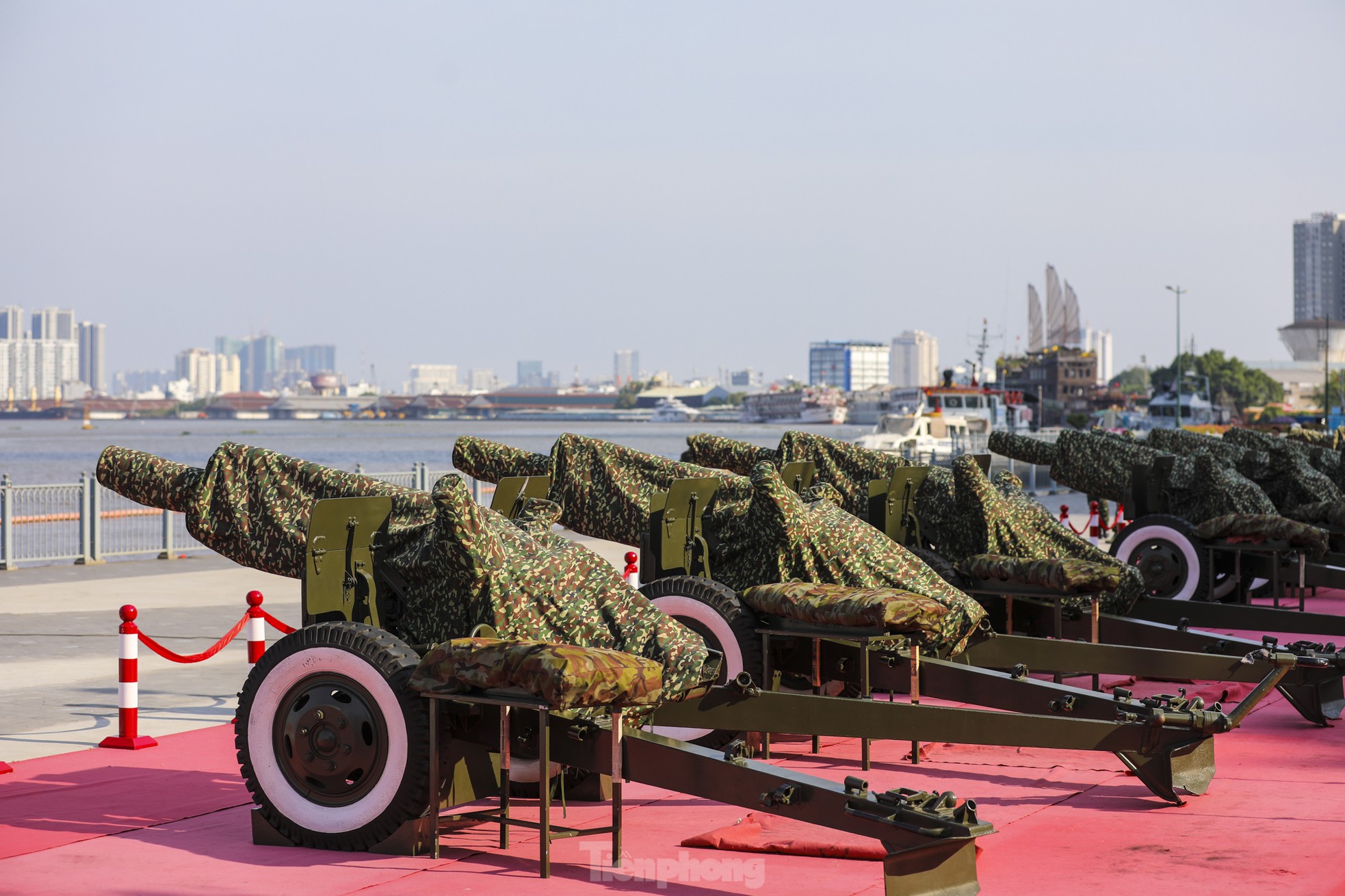 Dàn đại bác bến Bạch Đằng sẵn sàng cho Lễ kỷ niệm 30 / 4 - Ảnh 6.