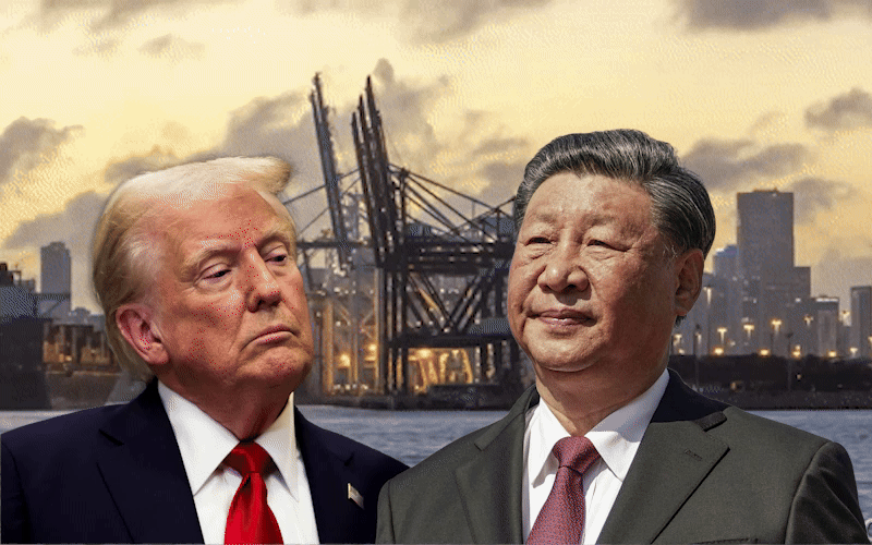 Mỹ &aacute;p thuế 104% với Trung Quốc, phố Wall chao đảo - Ảnh 2.