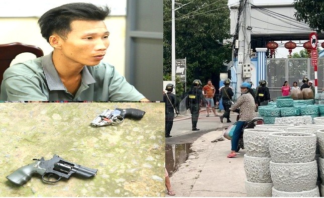 Lời khai của kẻ dùng súng khống chế đôi nam nữ vì mâu thuẫn tình cảm ở Bình Dương - Ảnh 1.