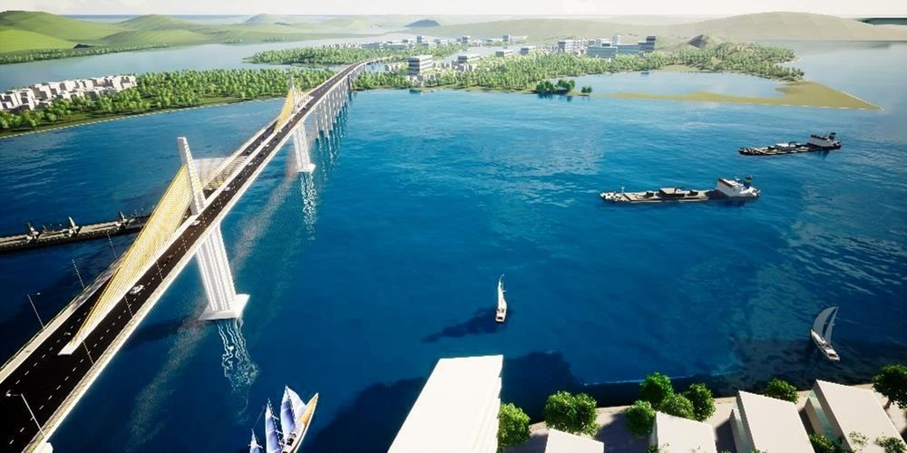 Cầu vượt cửa biển 2.400 tỷ đồng dài nhất miền Trung vừa đạt dấu mốc quan trọng - Ảnh 2. Cầu vượt cửa biển 2.400 tỷ đồng dài nhất miền Trung vừa đạt dấu mốc quan trọng - Ảnh 2.