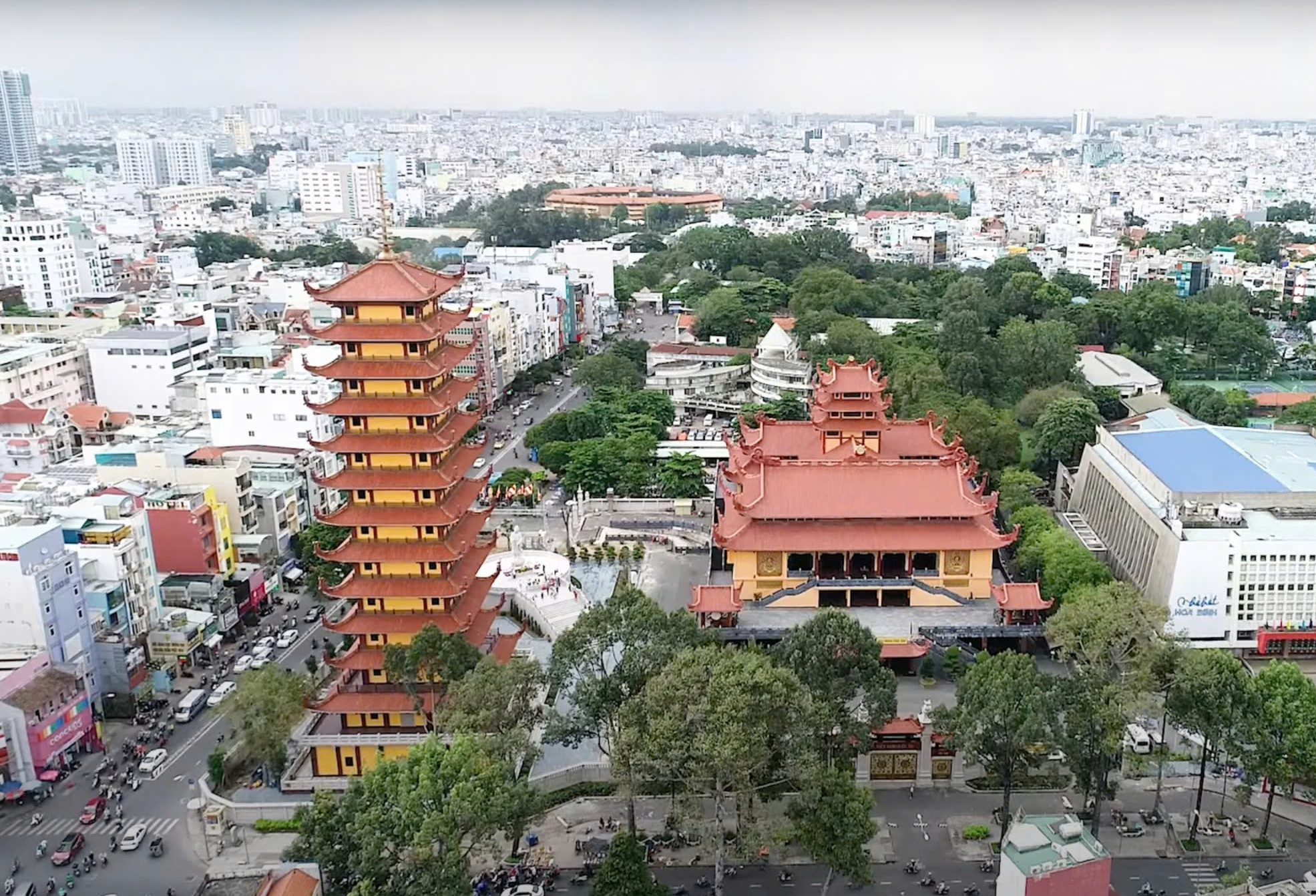 Cận cảnh tháp Đa Bảo - nơi lưu giữ vĩnh viễn xá lợi trái tim Bồ tát Thích Quảng Đức - Ảnh 2.