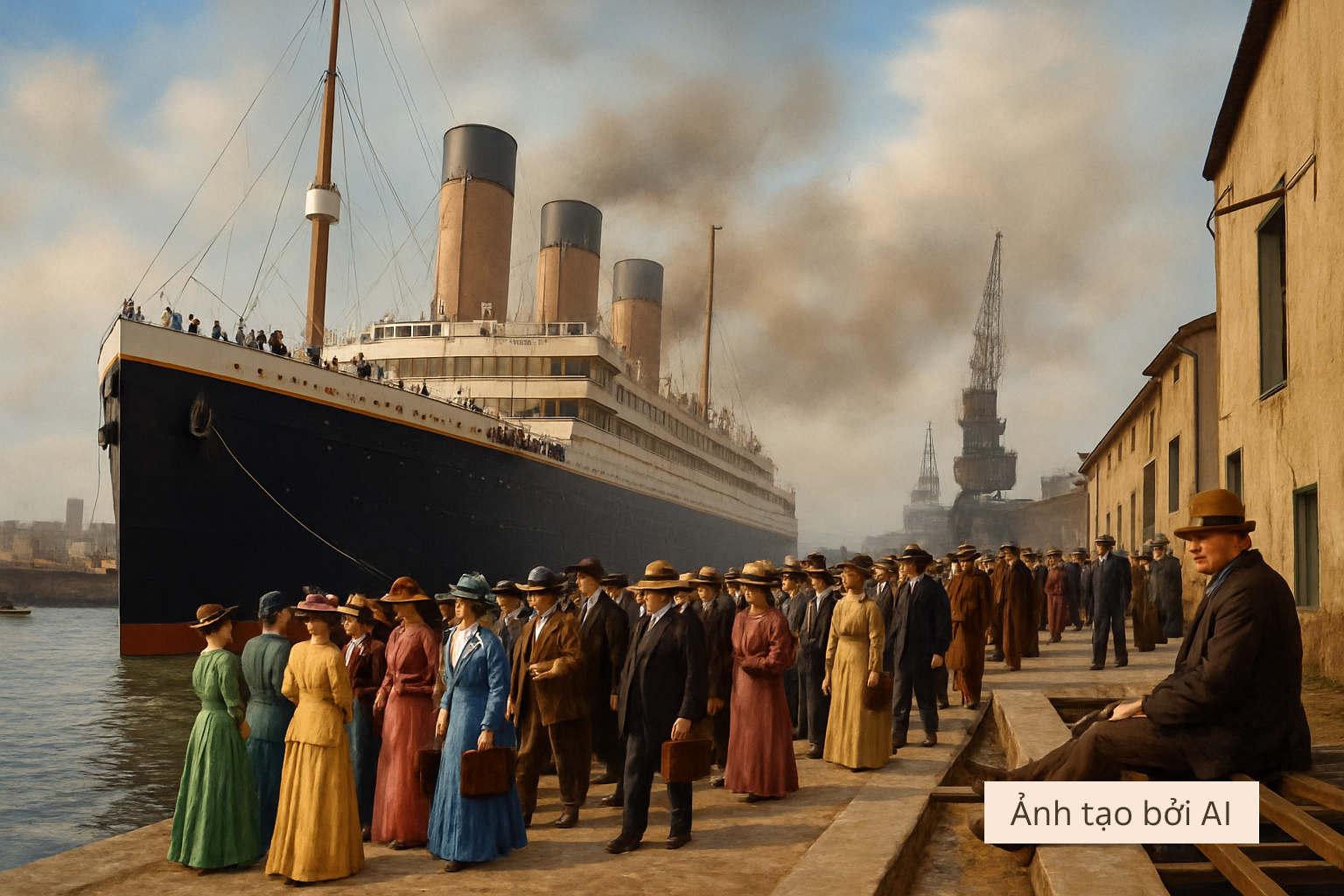 Khi AI t&aacute;i hiện ch&acirc;n thực đ&ecirc;m tiệc cuối c&ugrave;ng tr&ecirc;n t&agrave;u Titanic: Sự xa hoa tột c&ugrave;ng che mờ mọi hiểm họa- Ảnh 1.