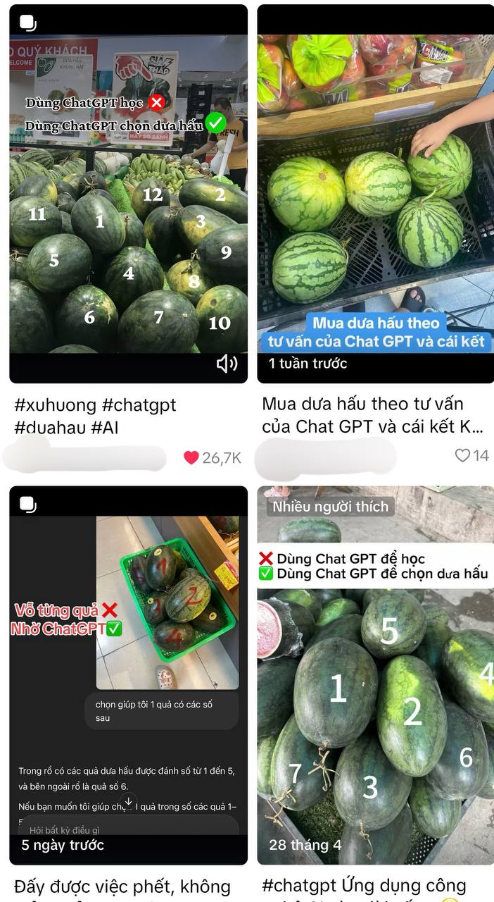 Chọn dưa hấu chuẩn như chuyên gia nhờ ChatGPT: Bí quyết từ AI giúp bạn - Ảnh 1.