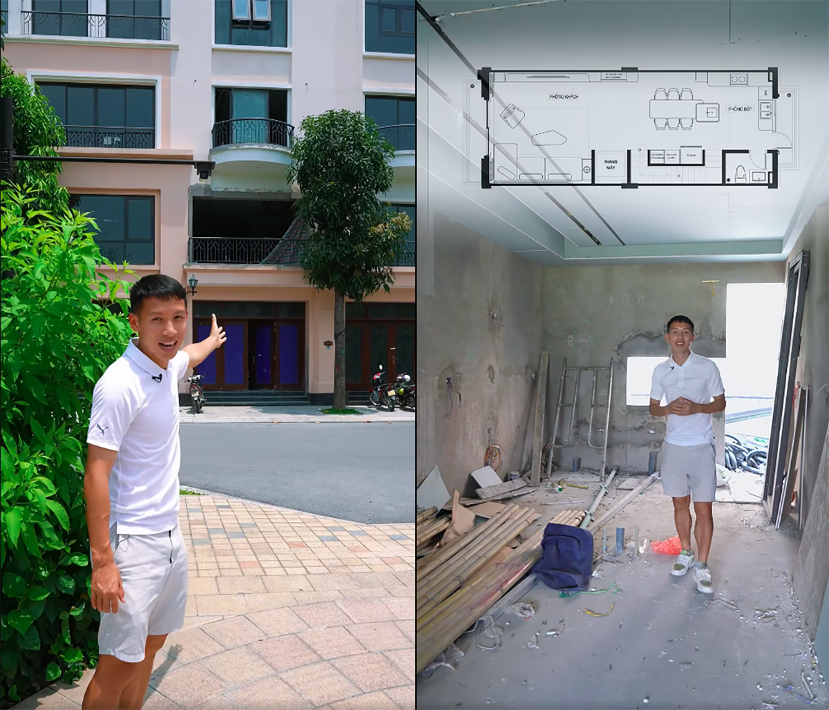 Cầu thủ nổi tiếng từng gây sốt khi xây nhà lầu 10 tỷ tặng bố mẹ, giờ tậu thêm biệt thự hạng sang cho vợ- Ảnh 2.